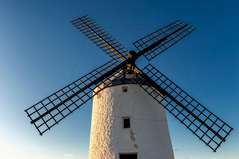 Historical windmill of Don Quixote, in La Mancha (Spain). by Carlos Charlez
