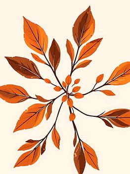 Abstraktes Herbstlaub