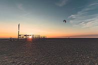 Sunset at the Beach van Marco Loman thumbnail