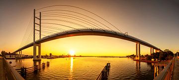 Rügenbrücke - Panorama zum Sonnenuntergang