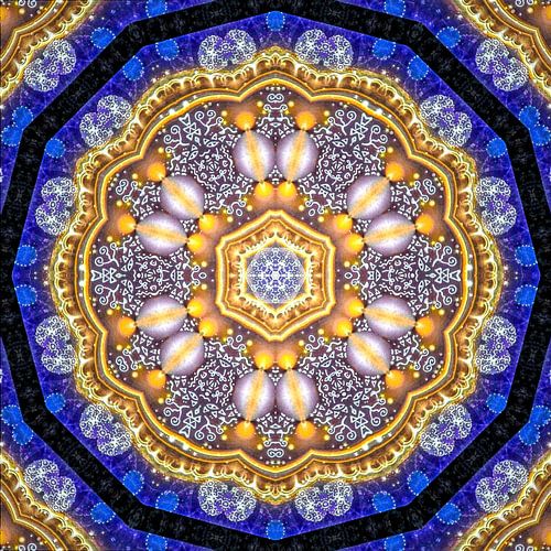 Mandala bleu royal