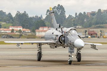 Een IAI Kfir van de Colombiaanse Luchtmacht.
