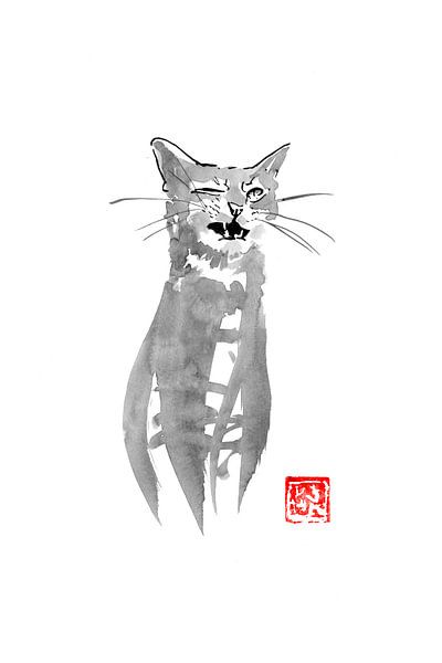 blinking cat by Péchane Sumie