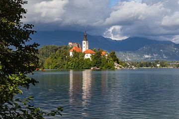 View at the lake of Bled by Louise Poortvliet