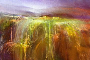 Overvloed - de gouden waterval II van Annette Schmucker