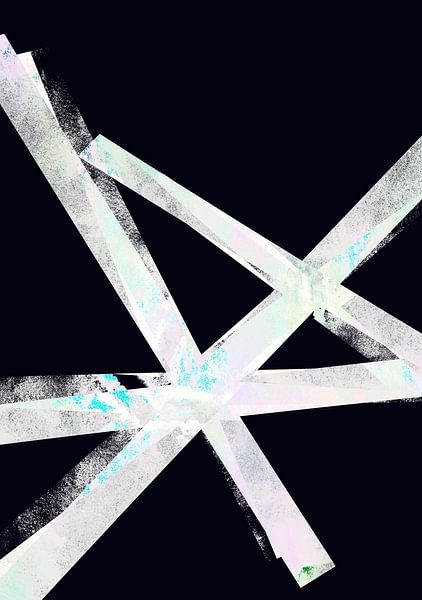 Star Child XXI Geometric Abstract by Mad Dog Art