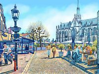 Markt in Meerssen en Basiliek van het Heilig Sacrament