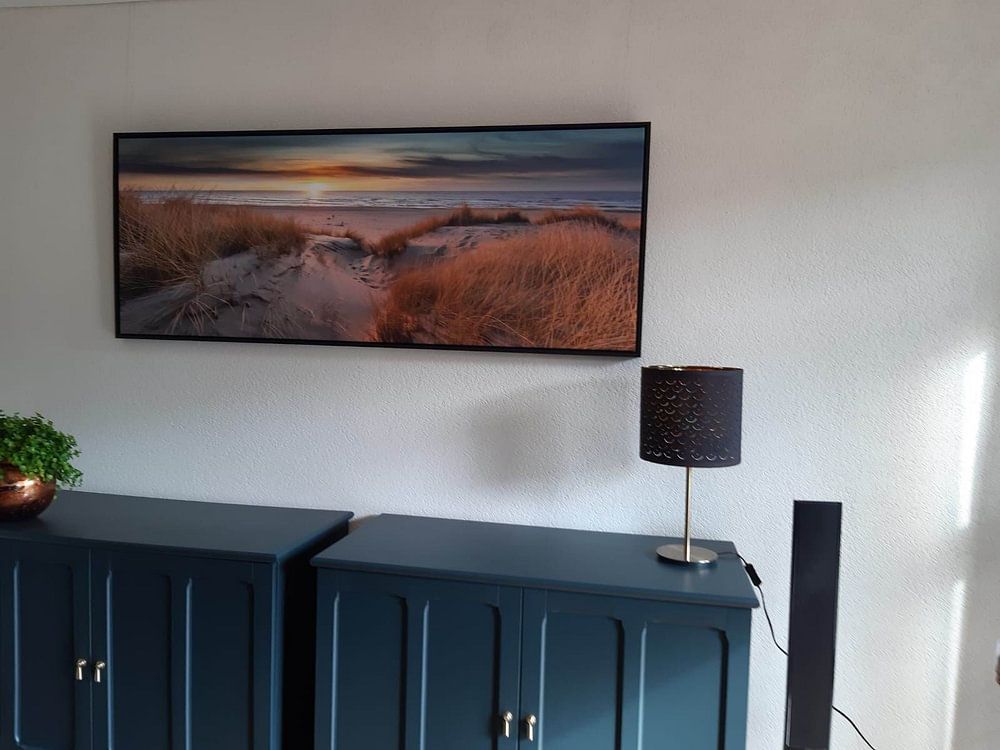 Paal 17 Texel Sunset Panorama  by Richard Heerschap Fotografie