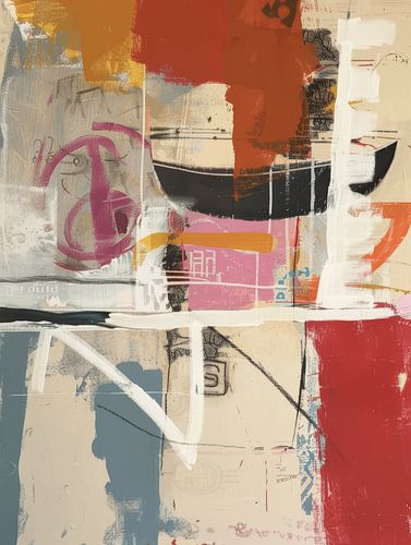 Bunte, moderne und abstrakte Collage