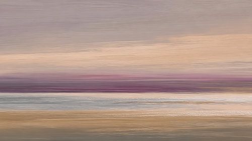Horizon lavande dans une douce lumière