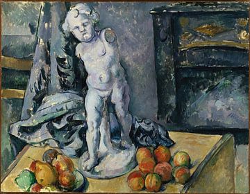 Still life with statuette (1890s) by Peter Balan