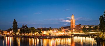 Zwolle zomeravond aan het Zwarte Water