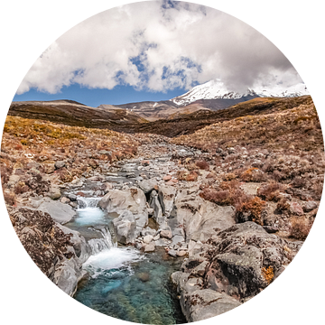 Hooggebergte in Tongariro National Park, Nieuw-Zeeland van Christian Müringer