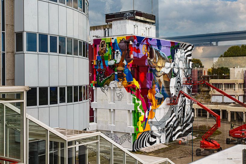 Hofman toren - art in progress van Ton Van Zeijl