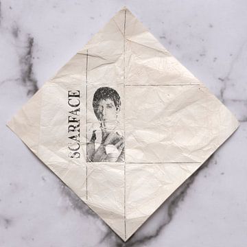 Zwerg Post Scarface auf Marmor von Floris Kok