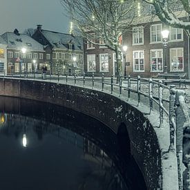 Amersfoort in the winter snow by Marcel van den Bos