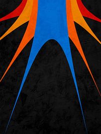 ART ABSTRAIT GÉOMÉTRIQUE MODERNE ET COLORÉ sur Online Arts