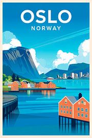 Oslo, Norvège sur Poster Art Shop
