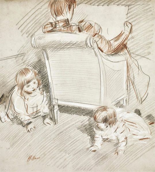 Paul César Helleu - Kinderspel van Peter Balan