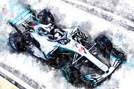 Lewis Hamilton, Mercedes, 2018 von Theodor Decker Miniaturansicht
