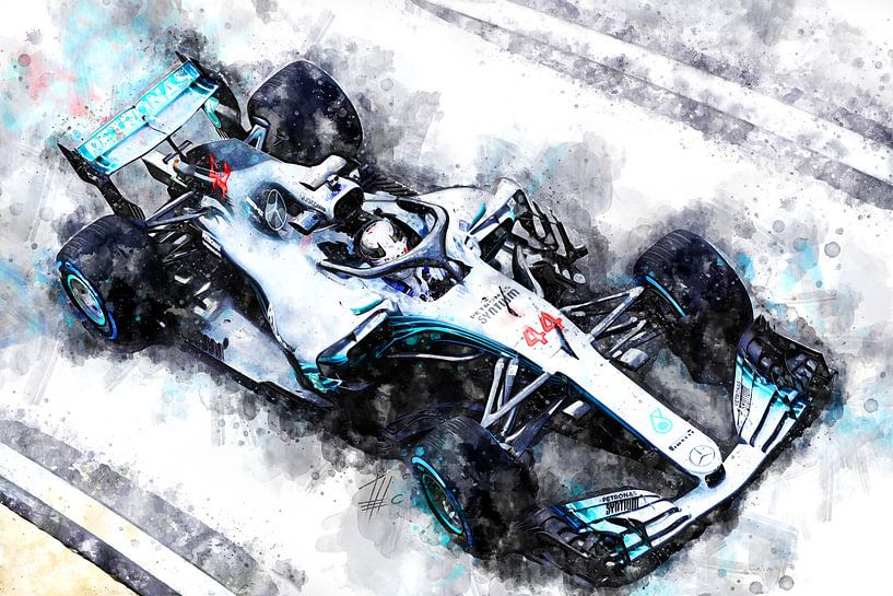 Lewis Hamilton, Mercedes, 2018 von Theodor Decker