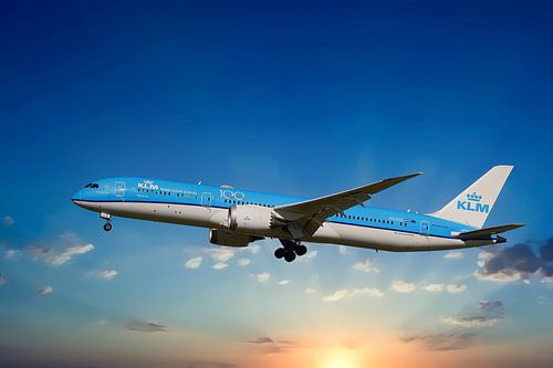 KLM Boeing 787-9, reg. PH-BHD, Bougainvilliers