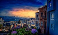 San Francisco Sonnenuntergang von Rolf Linnemeijer Miniaturansicht