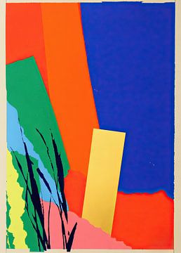 Abstract composition with areas of colour by Niklas Maximilian