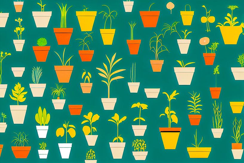 Set avec illustration de motifs floraux 02 par Animaflora PicsStock