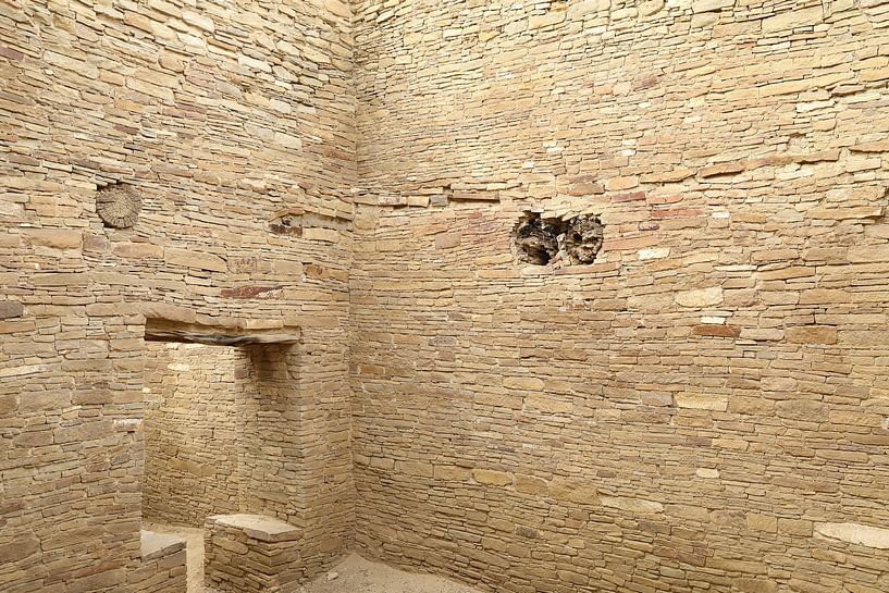 Pueblo Bonito (Pueblo culture) Building in Chaco Canyon, US state of New Mexico USA by Frank Fichtmüller