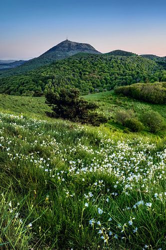 Auvergne landschap in Frankrijk