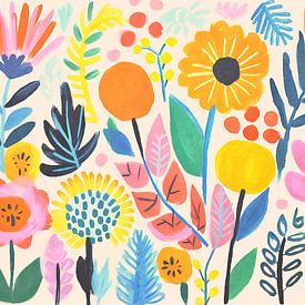 Groovy Flower Meadow von Andrea Haase