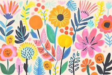 Groovy Bloemenweide van Andrea Haase