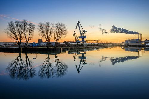 At the port of Dortmund