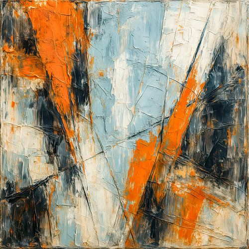 Rupture lines - structure in the clash of energy, colour and archaic gesture