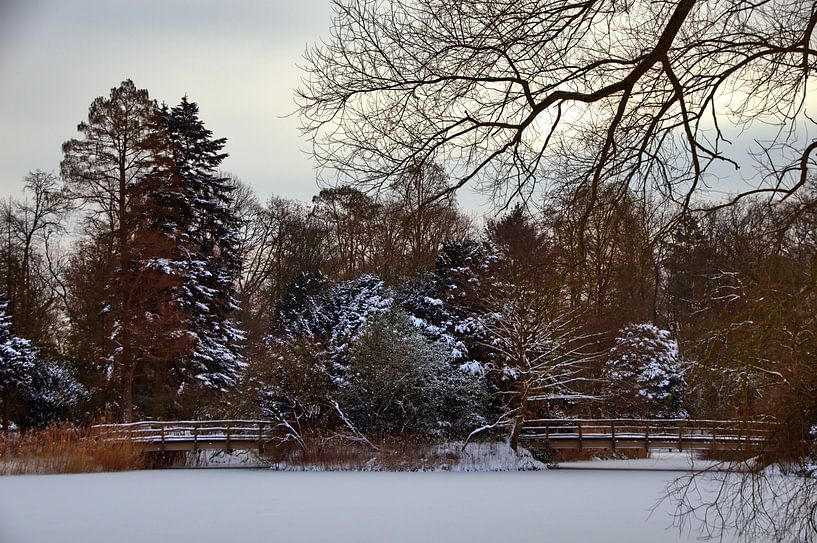 Bruggen in de sneeuw van Edgar Schermaul