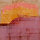 Retro horizons. Abstract landscape in purple, ocher, pink and terra. by Dina Dankers thumbnail