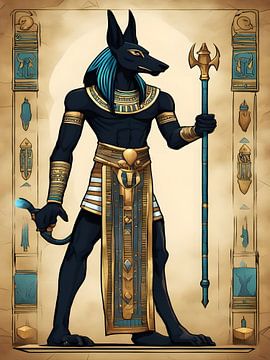Anubis van Egypte van Art Kingdom