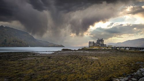 Storm over Eilean Donan Castle by Michiel Mulder