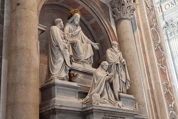 Jezus op troon in Sint Peter Basiliek van Joost Adriaanse