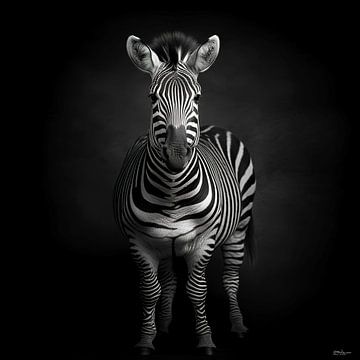 wilde dieren in zwart-wit van Gelissen Artworks