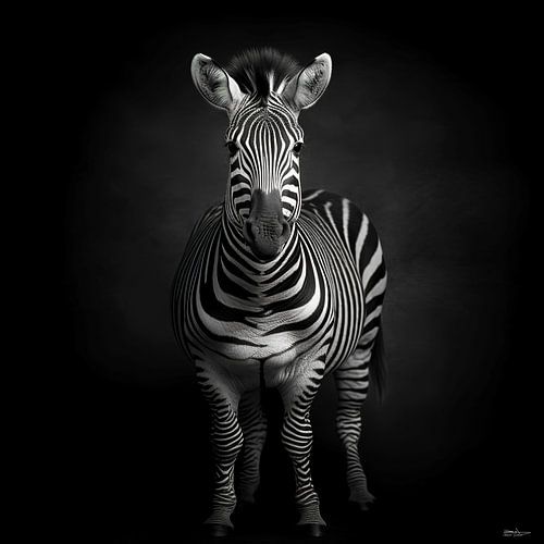 wildlife in black and white