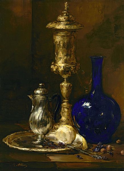 Antoine Vollon,Still Life by finemasterpiece