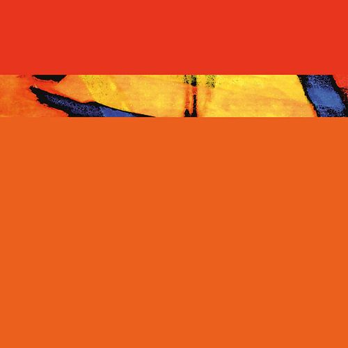 Abstracte kleurvelden / Oranje rode tinten