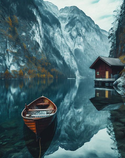Romantik am Bergsee von fernlichtsicht