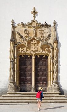 Coimbra: Portal in the inner courtyard of the university by Berthold Werner