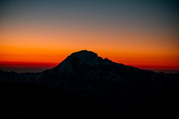 Sonnenuntergang über den Kleinwalsertaler Alpen von Leo Schindzielorz