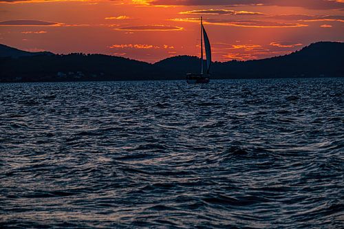 Kroatië : Zonsondergang in Zadar