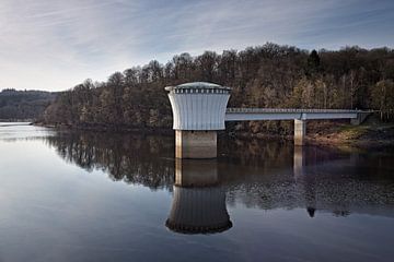 Waterinlaat Gileppe stuwdam van Rob Boon