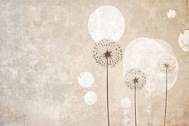 Beruhigende Pusteblumen abstrakte Kunst von Imperial Art House